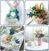 HUIANER Artificial Berries, 4pcs Artificial Blueberry with Stems Christmas Lifelike Fruits Fake Blueberries Simulation Flowers for Valentine's Day...