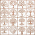 16 Pcs Tree Stencils for Painting on Wood, 6 x 6 Inch Tree of Life Stencil Small Palm Tree Drawing Template for Canvas, Wall, Floor, DIY Art Craft...