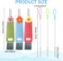 3 in 1 Cup Lid Gap Cleaning Brush,3pcs Multifunctional Sealing Cover Cleaning Brush 3pcs Straw Brushes for Cleaning Straws,Cup Brush Cleaner,Cup L...