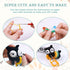 Nuberlic Crochet Kit for Beginners Kid Adult, Cute Animals Knitting Kit, Black Cat Bookmark Crochet Kit, Include Yarns, Hook, Accessories, Video I...