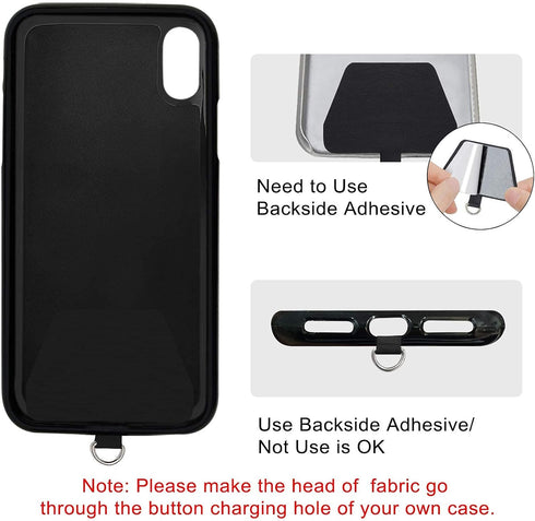 takyu Phone Lanyard, Universal Cell Phone Lanyard with Adjustable Nylon Neck Strap, Phone Tether Safety Strap Compatible with Most Smartphones wit...