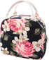 EurCross Work Lunch Bag for Women and Lidies,Trendy and Practical Floral Canvas Compact Lunch Tote Bento Box Bag...