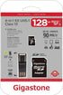 Gigastone GS-4IN1600X128GB-R Prime Series microSD Card 4-in-1 Kit (128GB)...