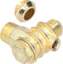 Air Compressor Check Valve, 3 Way Zinc Alloy Air Compressor Check Valve, G1/2 G3/4 M10 Male Thread Non-Return Check Valve Spare Parts Tube Connect...
