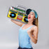 3PCS Inflatable Boombox and Mobile Phone - 80s 90s Party Supplies Decorations Cosplay Props - Rappers Hip Hop B-Boys Costume Accessory...