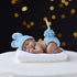 iLikePar Birthday Candle Brown Sleeping Baby Cake Topper Candle for Party Baby Shower and Wedding (Blue)...