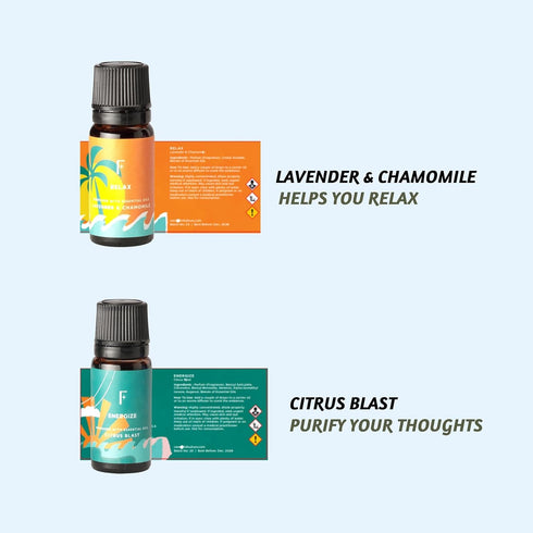 Folkulture Essential Oils for Diffuser Oil, Essential Oils Set of 6 Fragrance Oil, Diffuser Oils Scents for Home, Oil Diffuser Essential Oils, Fra...