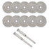 uxcell 10 Pcs 22mm Diamond Cutting Wheels Cut Off Wheel with 2 Pcs Mandrels for Rotary Tool...