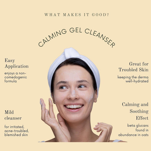 Syn Bio Beta Glucan Gentle Gel Face Cleanser - Premium Korean Sensitive Skin Face Wash With 5 Weights of Hyaluronic Acid, 100 ml...