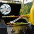 BBQ Sausage Turning Tongs Stainless Steel Kitchen Cooking Tongs Long Handle BBQ Grill Tongs Hot Dog Tongs Grill Flipping Tongs for Turning Bacon S...