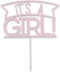 Kate Aspen It's a Girl Acrylic Cake Topper, Pink...