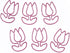 Tulip Flower Shaped Paper Clips Great for Paper Clip Collectors or Office Gift - Comes in Round Tin with Lid and Gift Box (100 Count Pink)...