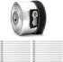 Heat Shroud Aluminized Sleeving Heat Shield fuel line wire heat sleeve 1/2" I.D. x 10FT with 20 Pcs 3.9Inch Stainless Steel Cable Metal Zip Ties...