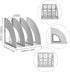 Lemical 3 Compartments Open Section Magazine File Holder Desk Organizer Book Rack Office Home Document Storage File Rack Kitchen Tool Organizer...