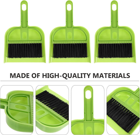 Healifty Cleaning 6 Sets Dustpan Hand Broom and Shovel Small Broom Dustpan Set and Broom Dustpan Set and Brush Set Dust Pan...