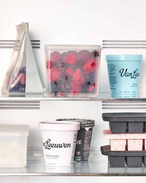 W&P Freezer Cubes | Reclaim Your Freezer With Tidy Stackable Frozen Food Containers | 40oz | Freezer safe, BPA Free, Dishwasher Safe, Microwave Sa...