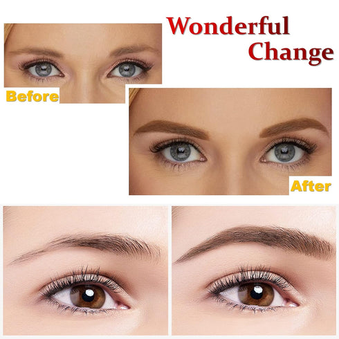 Waterproof Eyebrows Pencil Microblading Eyebrow Pen Supplies Pull Cord Peel-off Brow Pencil Create Long-Lasting Clear Wild Eyebrows (5 Black)...