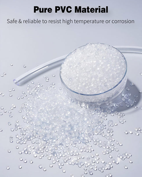 Pawfly Aquarium Airline Tubing 26 Feet Standard 3/16" Tubing for Fish Tank Air Pump Flexible Kink-Resistant Pure PVC Hose for Aquarium Garden Terr...