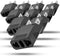 10 Pack European to US Plug Adapter, Fosmon EU Europe to US USA, Canada Travel Plug Adapter, Euro European to American Power Converter, Small EU C...
