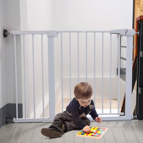 4 Pack Baby Gate Wall Protector Wall Cups for Child Pressure Mounted Stair Safety Gate, Protect Walls & Doorways from Pet & Dog Gates, Black...