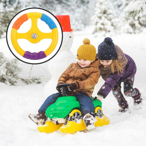 Toyvian Cars Toy Toy Car Steering Wheel, Simulated Driving Steering Wheel, Plastic Steering Wheel, Small Steering Wheel Toy, for Rocking Car Child...