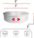 Fat Daddio's PCC-53 Anodized Aluminum Round Cheesecake Pan, 5 x 3 Inch...