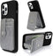 M-Plateau Phone Wallet Stick ON,Card Holder for Cell Phone with Elastic Magnetic Closure,Perfect Bifold Credit Card Holder For Phone Cases(Pure Gr...