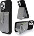 M-Plateau Phone Wallet Stick ON,Card Holder for Cell Phone with Elastic Magnetic Closure,Perfect Bifold Credit Card Holder For Phone Cases(Pure Gr...