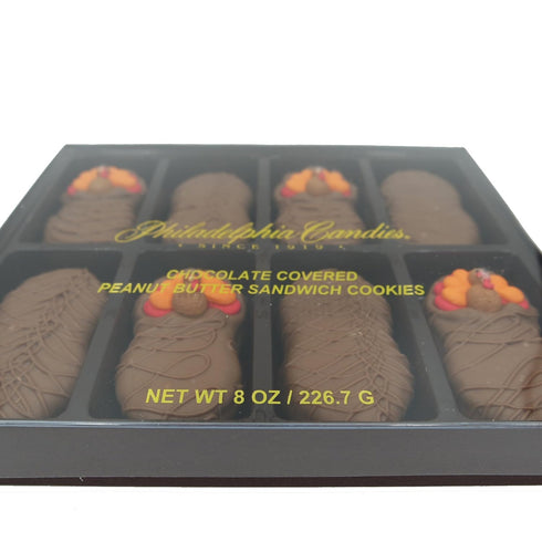 Philadelphia Candies Milk Chocolate Covered Nutter Butter Cookies, Thanksgiving Tom Turkey Net Wt 8 oz...
