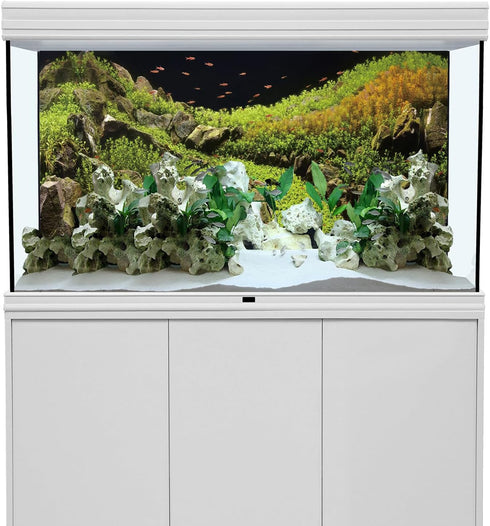 AWERT 30x18 inches Stone Aquarium Background Aquatic Plant River Bed & Lake Fish Tank Background Vinyl Background...