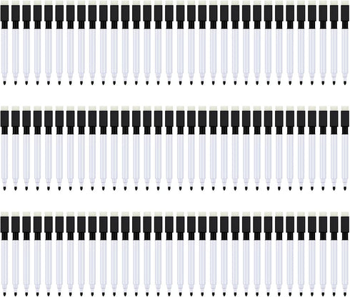 Magnetic Dry Erase Markers 96 Pack Whiteboard Erase Markers with Erasers Cap for Whiteboard, Dry-Erase Boards, School, Office and Home, Black...