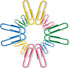 SAIOM 400 PCS Colourful Paper Clips Assorted Sizes, 200 PCS 11/10 Inch and 200 PCS 2 Inch Paper Clips, PVC Coated Large Paper Clips Great for Sort...