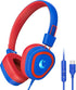 Kids Headphones for School, 2024 Upgrade USB Type C Kids Headphone with Microphone, Wired Boys Girls Headphones with Safe Limiter 85dB/95dB, Folda...
