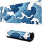 Japanese Blue and White Wave Gaming Mouse Pad XL, Non Slip Rubber Base Mousepad, Stitched Edges Desk Pad, Extended Large Mice Pad,31.5 X 11.8 Inch...