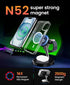 2024 Version 3 in 1 30W Supper Fast Wireless Charging Station for iPhone Apple Watch AirPods, Magnetic Charger Stand Dock Multiple Devices for 15/...