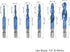 uxcell Combination Drill and Tap Bit Set M3 M4 M5 M6 M8 M10 with 1/4" Hex Shank Bluing High Speed Steel Countersink Bit Spiral Flute Tapping Tool ...