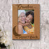 KATE POSH - Grandma I Love You to the Moon and Back Engraved Natural Wood Picture Frame, Mother's Day Gifts for Grandma, Birthday Gifts for Grandm...