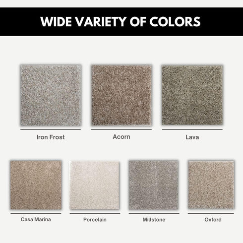 Smart Squares Easy Street Premium Made in The USA Carpet Tiles 8x8 Inch, Soft Padded, Seamless Appearance, Peel and Stick for Easy DIY Installatio...