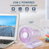 Handheld Mini Fan, Handheld/Neck/Desk 3 in 1 Small Portable Fan USB Rechargeable, 3000mAh Battery Operated Fan with LED Display, 180° Foldable Fan...