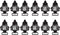 LITTLE TREES Car Air Freshener | Hanging Paper Tree for Home or Car | Black Ice | 12 Pack...