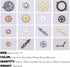 BigOtters 200 Gram Antique Steampunk Gear,Mix Steampunk Wheel Alloy Gear Pendants Charms for Crafting Jewelry Making...