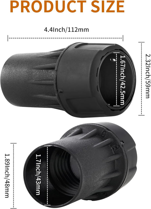2Pcs DWV9000 Universal Quick Connector for DeWalt Dust Extractors, 1-1/4 Inch Vacuum Hose Dust Collection Adapter, Vacuum Attachments Fits Sanders...