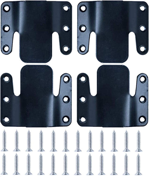LazyMe Universal Sectional Sofa Interlocking Sofa Connector Bracket with Hardware- 2 Sets, 4 Piece...