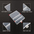 PNGKNYOCN Battery Storage Box,AA Batteries Portable Organizer Box Holds 48 AA Batteries,Insulative Plastic Clear Color...