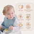 Moonkie Silicone Bibs Set Of 3, BPA Free Soft Adjustable Fit Waterproof Feeding Bibs for Babies and Toddlers(Cream/Buck/Olive Green)...