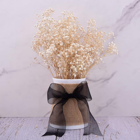 2 Inch Sheer Organza Chiffon Ribbon for Bouquet Home Party Decoration, 50 Yards (Black)...