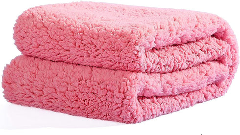 Reafort Ultra Soft Sherpa Body Pillow Cover/Case with Zipper Closure 21"x54" (21"x54" Body Pillow Cover, Pink)...