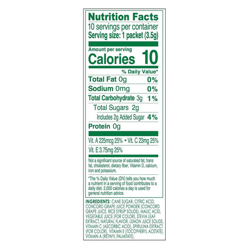 TRUE LEMON KIDS Groovy Grape (10 Packets) for Hydration - No Preservatives, No Artificial Flavors, No Artificial Sweeteners - Low Sugar Water Flav...