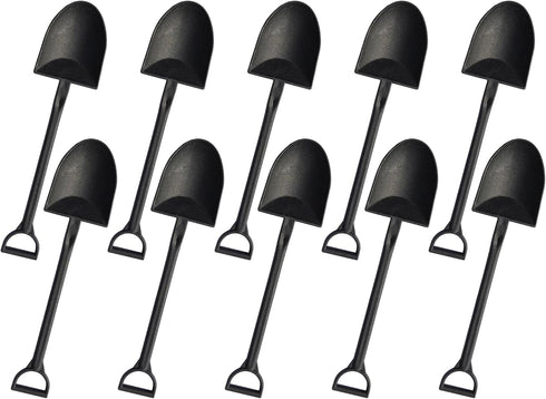 OaaXbbECco Novelty Mini Shovel Shape Spoons Cute Disposable Plastic Dessert Spoons (50)...
