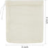 TUZAZO 50 Pack Reusable Tea Bags, Natural Unbleached Cotton Cheesecloth Bags for Straining, Drawstring Muslin Bags, Sachet Bags, Coffee Tea Brew B...